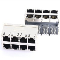 INGKE YKJ-200254NL cross Pulse JX20-0254NL 2X4 RJ45 100 BASE-TX PCB