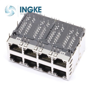 YKG-832419NL 1000 Base-T 2x4 Ports RJ45 Magjack Connector with LED