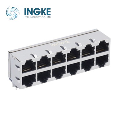 YKJ-822619NL 2X6 10/100Base-T RJ45 Ethernet Connector Magnetic Ethernet