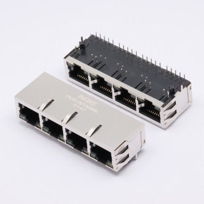 INGKE YKJD-001409NL 4ports POE RJ45 Ethernet Connector