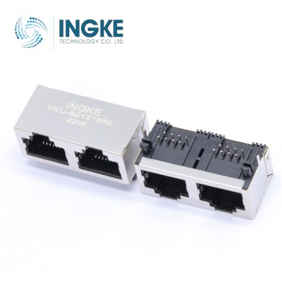 YKU-821216NL RJ45 1×2 Port RJ45 without Magnetics